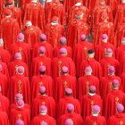 Cardenales  durante la ceremonia fúnebre por el Papa emérito Benedicto XVI (Joseph Ratzinger) en la Ciudad del Vaticano este 05 de enero 2023. EFE/Radek Pietruszka POLAND OUT
