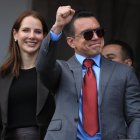 El presidente de Ecuador, Daniel Noboa, ganó las elecciones con una diferencia de 1.187.358 votos. EFE/ José Jácome