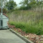 Imagen de los vertidos de constrcción captada por la policía municipal de Ponferrada.