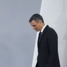 Pedro Sánchez en su comparecencia tras el Consejo de Ministros del martes.