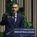 Sánchez ayer en la presentación del Perte.