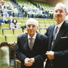 Rodríguez Ferri (izquierda), junto a Vicente R. Gaudioso, el nuevo presidente, el día de su toma de posesión en Academia .