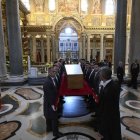 Traslado del féretro del papa Francisco a la basílica de Santa María la Mayor para su entierro.