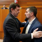 Luis Tudanca con Alfonso Fernández Mañueco.