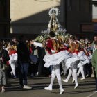 Laguna de Negrillos vivió una jornada intensa de bailes y cánticos alrededor de su patrona.