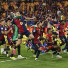 El Barça llega eufórico a las semifinales de Champions tras ganarle la Copa del Rey al Madrid.