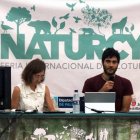 Estudiante de la ULE realizando practicas en el Campus Rural de la pasada edición.