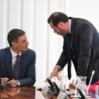 Reunión del CSN que ha presidido el presidente del Gobierno, Pedro Sánchez.