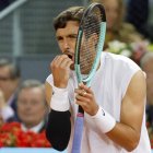 Lorenzo Musetti, durante el encuentro. EFE/Sergio Pérez