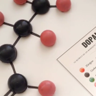 Bombones que recrean la fórmula química de la dopamina hechos por La bicicleta de Anacleta.