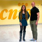 Irene Herranz y Nabil Djouder. Crédito: Sladjana Zagorac / CNIO