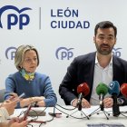 Ana Franco y David Fernández, durante la rueda de prensa.