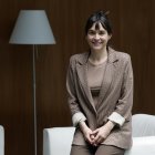 La coordinadora de Podemos en Navarra, Begoña Alfaro, en una entrevista con EFE. EFE/ Jesús Diges