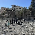Foto de archivo de una casa bombardeada por el Ejército israeli en el barrio de Sabra en la ciudad de Gaza, norte de la franja. EFE/ Ahmad Awad