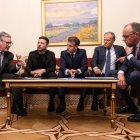 Los jefes de Estado o de Gobierno de Ucrania, Francia, Alemania, Reino Unido y Polonia .