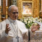 El papa León XIV visitó este sábado por sorpresa el santuario de la Madre del Buen Consejo en Genazzano.