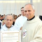 En Brasil con otro agustino leonés, Antonino Fernández, de Villamondrín de Rueda.
