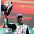 El piloto francés de MotoGP Johann Zarco, del equipo LCR Honda Team en Le Mans, Francia). EFE/EPA/YOAN VALAT