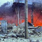 Imagen de un barrio tras el bombardeo ruso.