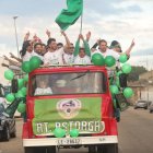 La familia maragata y con ella toda la ciudad celebraron el logro de conseguir el ascenso directo a la Segunda Federación del fútbol español.