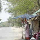 Fotografía de archivo, tomada el 27/04/2025, que muestra una calle en Sagaing, Birmania (Myanmar). EFE/EPA/NYEIN CHAN NAING