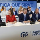 El líder de los populares, Alberto Núñez Feijóo durante la reunión del Comité Ejecutivo Nacional.