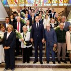 Catorce parejas han recibido este martes el homenaje por sus Bodas de Oro y una más por sus Bodas de Diamante.