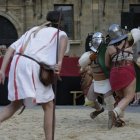 Lucha de gladiadores.