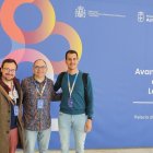 Los tres mentores de Matemáticas, en el congreso de Oviedo.