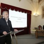 Carlos Pollán en su intervención en San Isidoro.