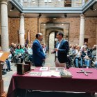 El responsable de los Museos, García Bueso, con el alcalde.