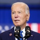 Fotografía de archivo del expresidente de Estados Unidos Joe Biden. EFE/ Samuel Corum.