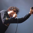 El cantante de la banda madrileña Carolina Durante, Diego Ibáñez.