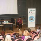 Adrián Díez Alonso, durante la charla.
