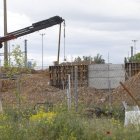 Puente nuevo en Trobajo del Cerecedo, aparejado a la segunda vía del AVE a León.