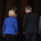 <p>El primer ministro británico, Keir Starmer, el presidente del Consejo Europeo, António Costa, y la presidenta de la Comisión Europea (CE), Ursula von der Leyen. EFE/EPA/NEIL HALL / POOL</p>