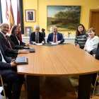El consejero de Movilidad y Transformación Digital, José Luis Sanz Merino, mantiene una reunión con representantes de la Plataforma en Defensa de Feve.