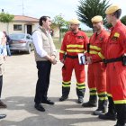 El consejero de Medio Ambiente, Vivienda y Ordenación del Territorio, Juan Carlos Suárez-Quiñones, acude a un simulacro transfronterizo de incendios.