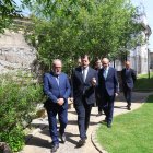 Mañueco ayer en Fermoselle (Zamora) para presentar el Plan Socioeconómico de La Raya.