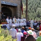 Celebración de la misa en la ermita de San Guillermo.