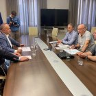 Reunión con los empleados de la  Azucarera de La Bañeza.