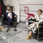 Luis Martín y María Jesús Soto, ayer en el Club de Prensa de Diario de León.