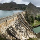 El pantano de Luna, a rebosar, el pasado mes de abril.