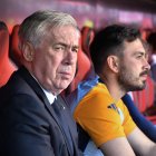 Carlo Ancelotti dirigirá el sábado su último partido como entrenador del Real Madrid. EFE/Raúl Caro.