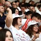 La afición de la Cultural celebra la subida a Segunda División del equipo culturalista.