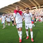 Rodri es el único leonés en la plantilla. A su lado Lanchi.