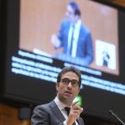 Carlos Cuerpo, ayer en el Senado.