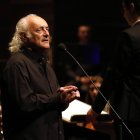 Amancio Prada en un concierto en León.