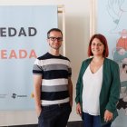 Diego Hierro, trabajador social, y Silvia Fernández, psicóloga del Credei.