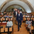 Marco Morala en el foro digital en el Museo de la Radio.